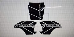 Compatible with RAM Rebel Vinyl graphics Hood & Bedsides Package