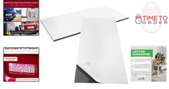 Cut-to-Size Magnetic Strip 10 Pack Weatherproof Reusable for Bumper Decal Cars