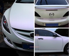 Whole Car Wrap Matte White to Purple Pearl Chameleon Vinyl Sticker 50FT x 5FT US