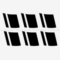 6Pcs Car Wheel Rim Sticker Universal Reflective Vinyl Decal Mark For 16″-21″