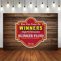Winners High Performance Blinker Fluid Funny Joke Decal Sticker