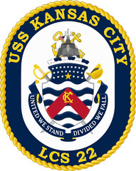 LCS-22 USS Kansas City Iron On Heat Transfer Vinyl HTV Independence Littoral