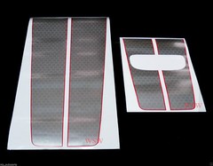 SILVER RED FRONT REAR TAILGATE STICKER X-SERIES FOR ISUZU D-MAX DMAX 2012-2016