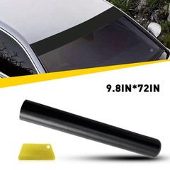 Matte Black Windshield Decal Strip Film Sun Visor Vinyl Banner Blank Sticker