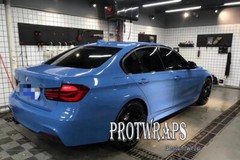 50FT x 5FT Premium Ultra Gloss Ablu Blue Vinyl Whole Car Wrap Film Sticker Decal