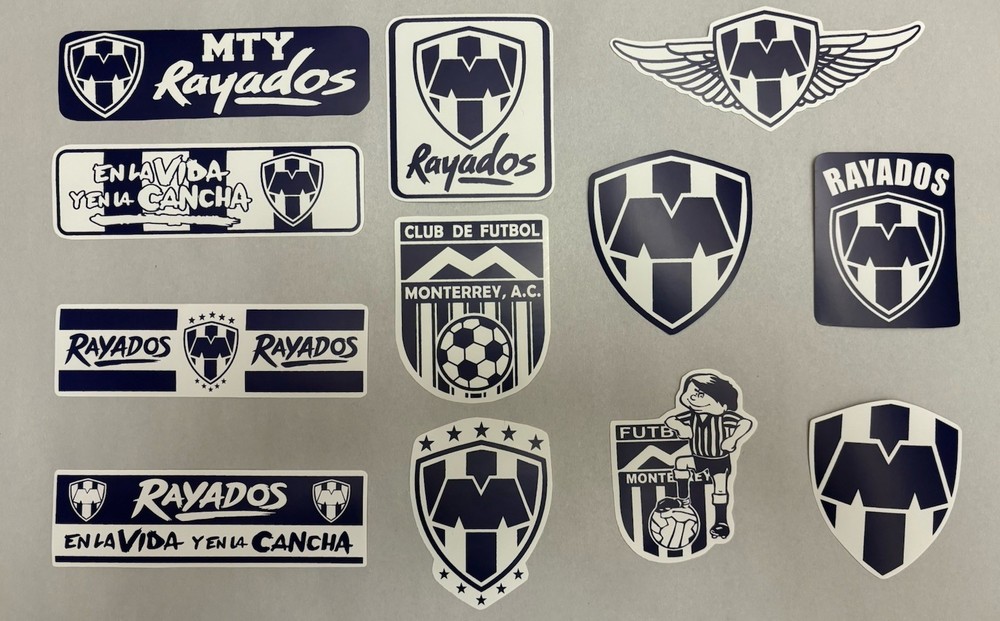Rayados Monterrey Soccer Sticker Decal Liga MX Futbol Calcomania -YOU CHOOSE 2 –