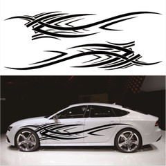 Vinyl Decal Flame Graphics Racing Stripe Stickers For Car Side Body Door Fender