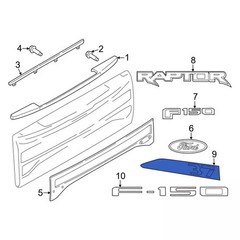 Genuine Ford Tailgate Decal ML3Z1642634BA