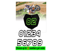 Racing Numbers Vinyl Decal Sticker for Dirt Bike Plate BMX Motocross Car [s27