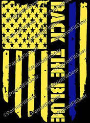 Back The Blue,Flag,Law Enforcement,ICE,Support Law Enforcement,Vinyl Decal