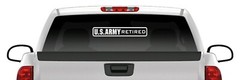US ARMY Retired Sticker Military Veteran Window Vinyl Decal Car Truck