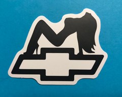 Chevy Emblem sticker/decal 3”x3” Waterproof. Self Adhesive Matte Finish