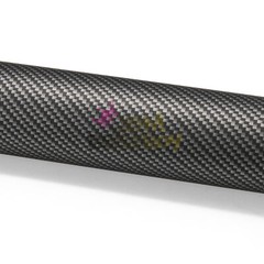 ESSMO PET 3K Ceramic Like Real Carbon Fiber Matte Black Silver Vinyl Wrap Decal