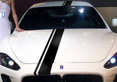 Car Decal Racing Dual Stripe 6” for Ghibli Vinyl Hood Roof Rear Sticker ZC1347