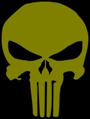 Punisher Emblem Logo Vinyl Decal Multiple Colors and Sizes