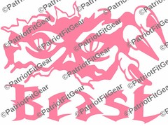 Beast,Beast Mode,Fear The Beast,12″x9″,Beast Mode,Fitness,Motivation,Vinyl Decal