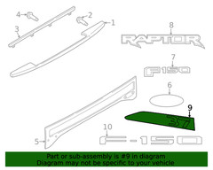 Genuine Ford Tailgate Decal ML3Z1642634BA