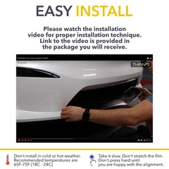 Front Lower Lip Wrap | Tesla Model X 2021-2025 – Chin Spoiler Vinyl Cover