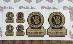 None Better New Britain Tool Decals Antique Tool Box 5/8” And 1 3/8” Wide Set 6