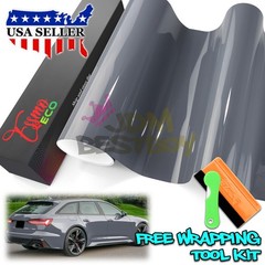 1FTx5FT PPF Gunmetal Gray Gloss Color Vinyl Paint Protection Film Scratch Wrap