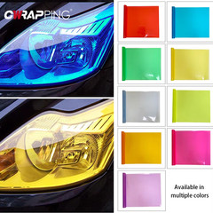 Car Fog Light Headlight Taillight Tint Vinyl Film Sheet Scratch Resistant UK