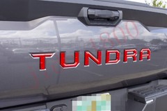 Red BLACK letters compatible with TOYOTA TUNDRA 2022 23 logo Front and Rear