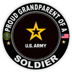 Proud Grandparent Of A Soldier Bumper Sticker Military Vinyl Soldier Decal 5″