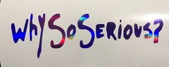 Why so serious? 22 inch Decal Sticker Batman Joker Dark Knight NEO Chrome Colors