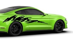 Sticker for Ford MUSTANG Flash graphics Vinyl Design Graphics Decal 2015-Present