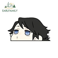 EARLFAMILY 5.1″ Demon Slayer Peeker Chibi Car Sticker Anime Windows Laptop Decor