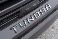 Chrome BLACK letters compatible with TOYOTA TUNDRA 2022 23 logo Front insert