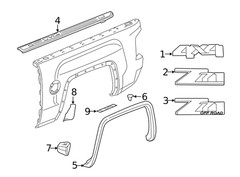 Genuine GM Pickup Box Side Z71 Offroad Decal 22774901
