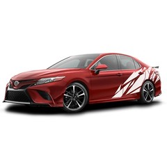 Pattern Decal for Toyota Camry Side Geometric Sport Design Graphics Sticker XSE