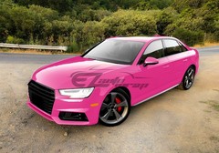 High Gloss Rose Red Glossy Car Vinyl Wrap Sticker Decal Sheet Film Air Release