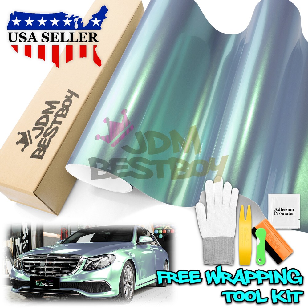 Space Candy Gloss Gray Green Metallic Sticker Decal Car Vinyl Wrap Sheet Film