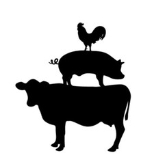 Chicken Cow Pig Farm Ranch Kitchen Vinyl Decal Sticker you choose size and color