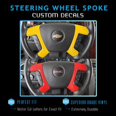 Steering Wheel Decal Cover Fit 2007-2013 Chevy Suburban – Matte Carbon Fiber