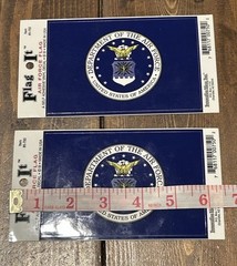 Flag It Self Adhesive Vinyl Decal US Air Force Flag Made In USA Lot Of 2