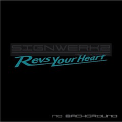 Revs Your Heart Decal sticker Yamaha moto gp YZR-500 YZM-R1 R3 R6 YZF-R1M Pair