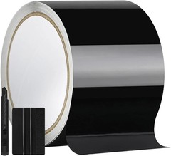 4″ X 30FT Matte Black Vinyl Wrap for Chrome Delete Window Trim Car Door Sill …