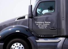 pair – USDOT Vinyl Numbers Custom Stickers Decals Truck Semi US DOT Lettering