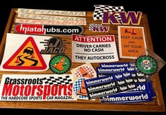 Mixed Lot automotive parts/motocross decals & stickers-Oregon