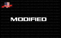 MODIFIED Decal Sticker Graphic Automotive body or Window Style #1