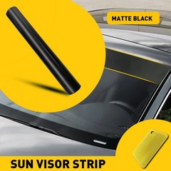 Sun Strip Visor Vinyl Decal 60″x12″ Windshield Banner Cast PVC Film