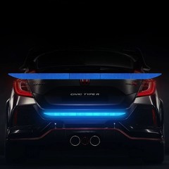 Blue Car Auto Trunk Reflective Warning Sticker Rear Bumper Safety Strip Decal