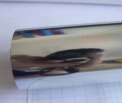 Stretchable Car Glossy Mirror Chrome Vinyl Wrap Decal Sticker Air Free Silver CF