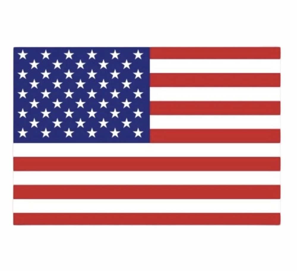 American Flag car magnet decal-6×4 Inches-Heavy Duty-Made In The USA.