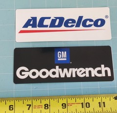 Goodwrench + AC decals. NASCAR NHRA stickers.
