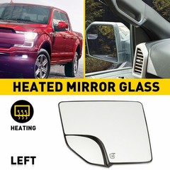 1/2Set Mirror Glass Spot Blind Heated Exterior Left Driver Side for Ford Pickup