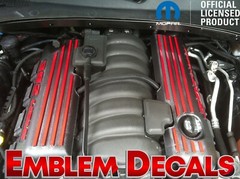 Dodge Challenger 392 Hemi Engine Decal SRT 09 2010 11 12 13 14 15 16 17 18 19